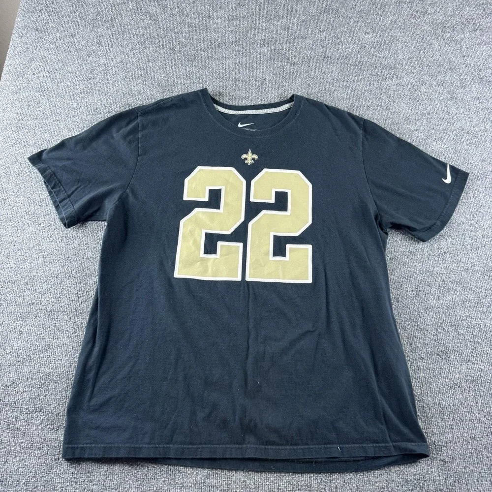 New‎ Orleans Saints Shirt Mens 2XL Black NFL Football Nike Mark Ingram 22 Tee